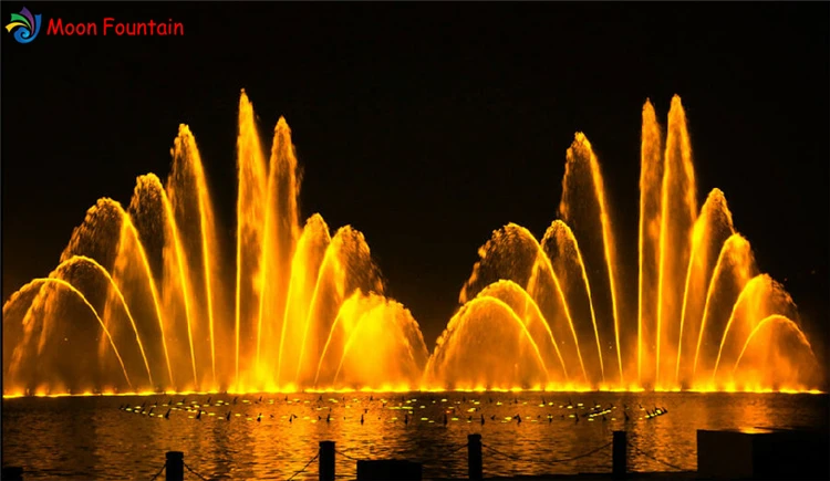 outdoor pond floating water fountain with flower