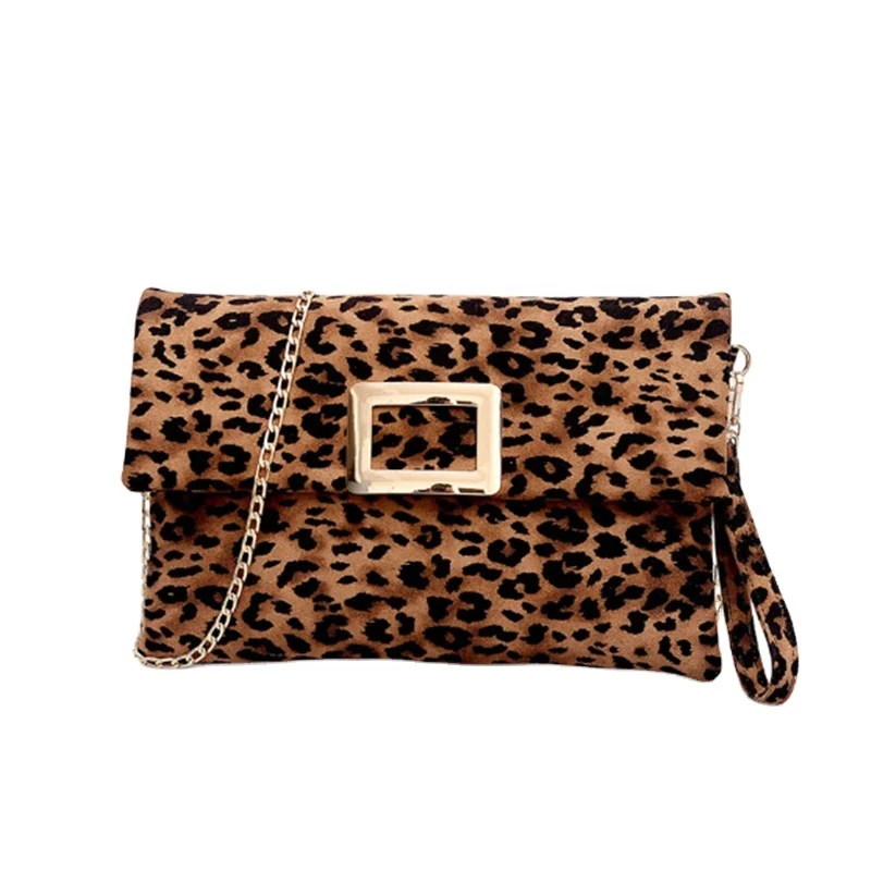 

Wholesale Suede Leopard Clutch Bag Cheetah Crossbody Shoulder Purse With Chain Strap Leopard Ladies Shoulder Bags DOM-1141365