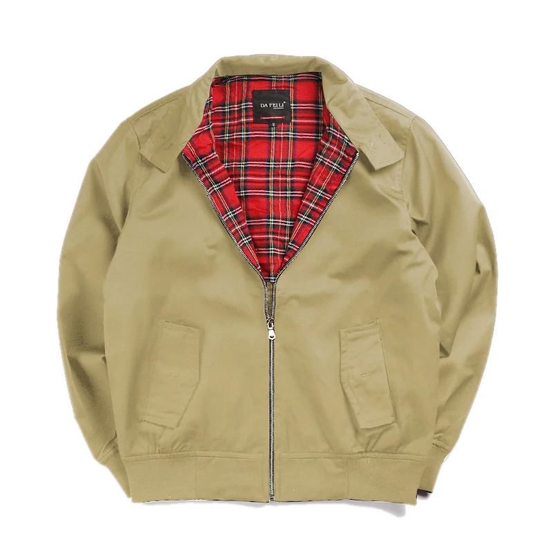 

Custom cotton/polyester classic retro vintage mens harington work jacket