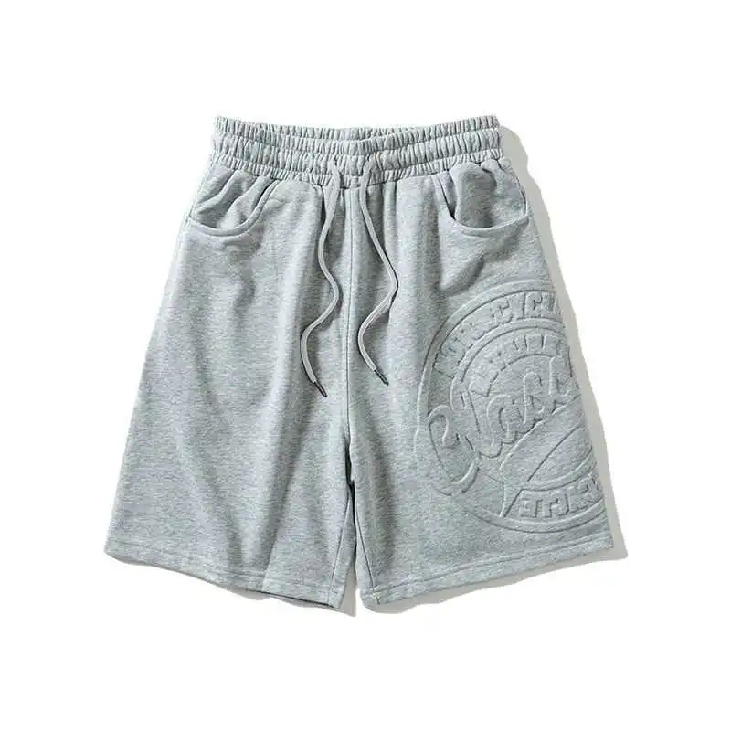 

Embossed 3D boy's mens sweat shorts women cotton basketball high waisted girls' grey  size hot gym cotton fleece men shorts, Custom color