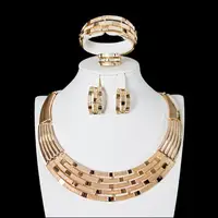 

Wholesales China Costume African Brazilian 18K gold Saudi plating jewelry sets for wedding jewelry