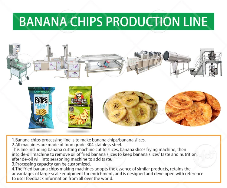 HFD semiautomatic small banana chips making machine customizable