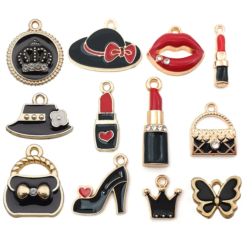 

Amazon Hot Sell Jewelry DIY Charms Heart Charms For Jewelry Making, Multi-colors