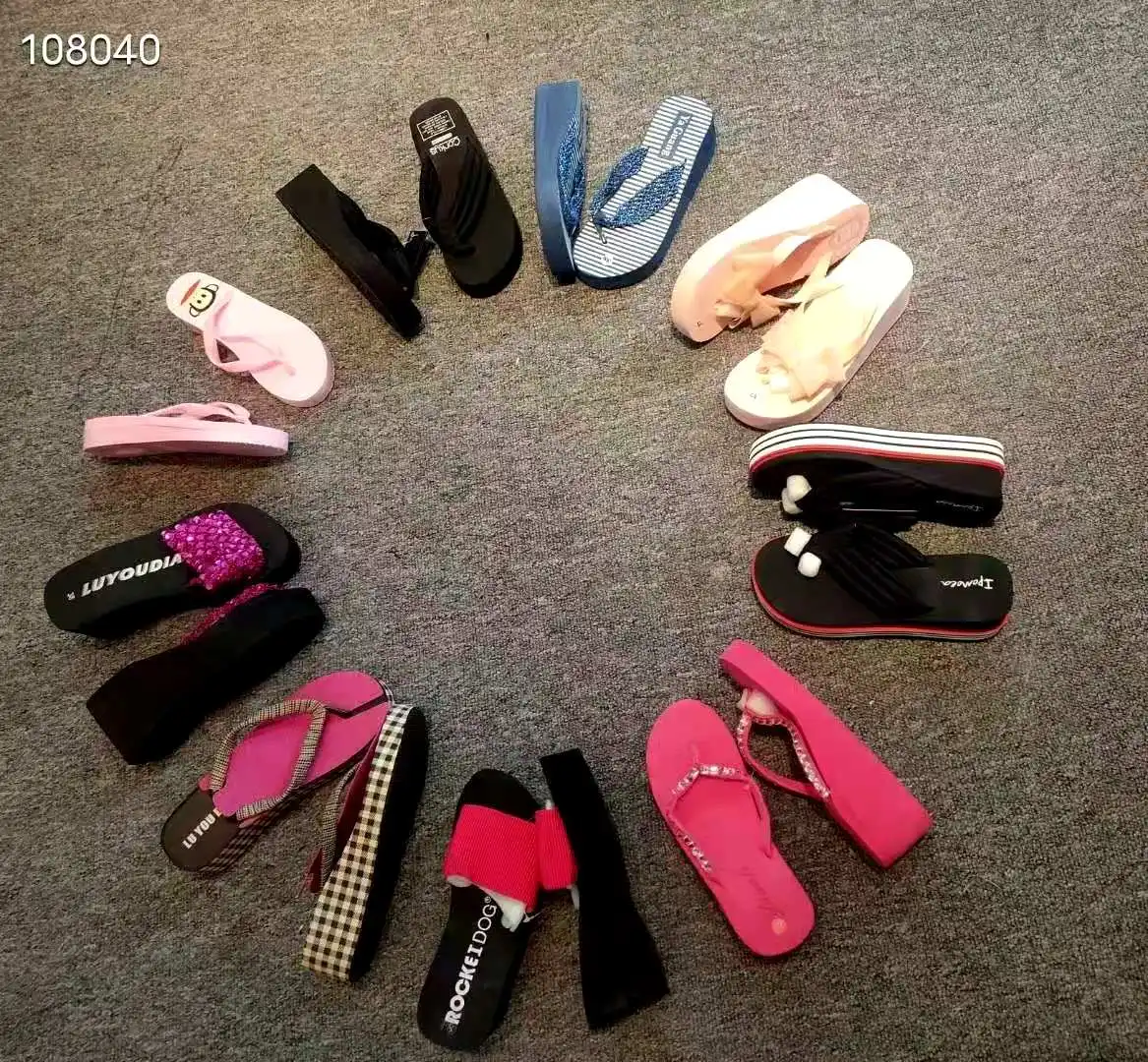 

Ladies high heel slippers China factory direct sale simple slippers Ladies slippers stock, Pink,black,white,light pink