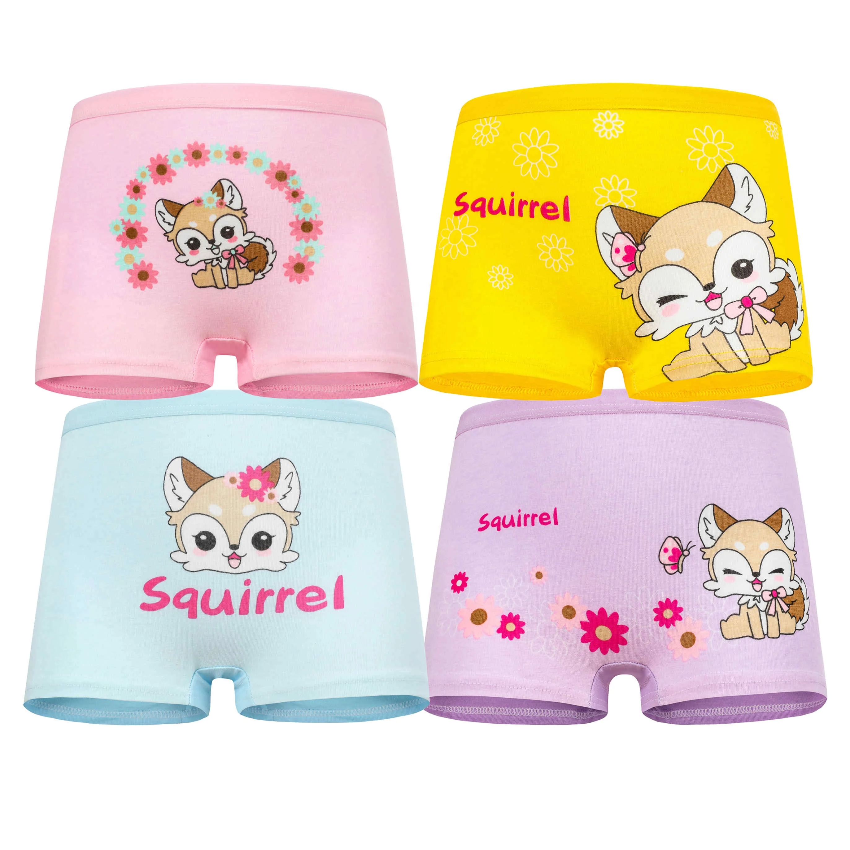 
Hot Sale Cotton Breathable Girl Panties Cartoon Custom Kids Children Underwear 