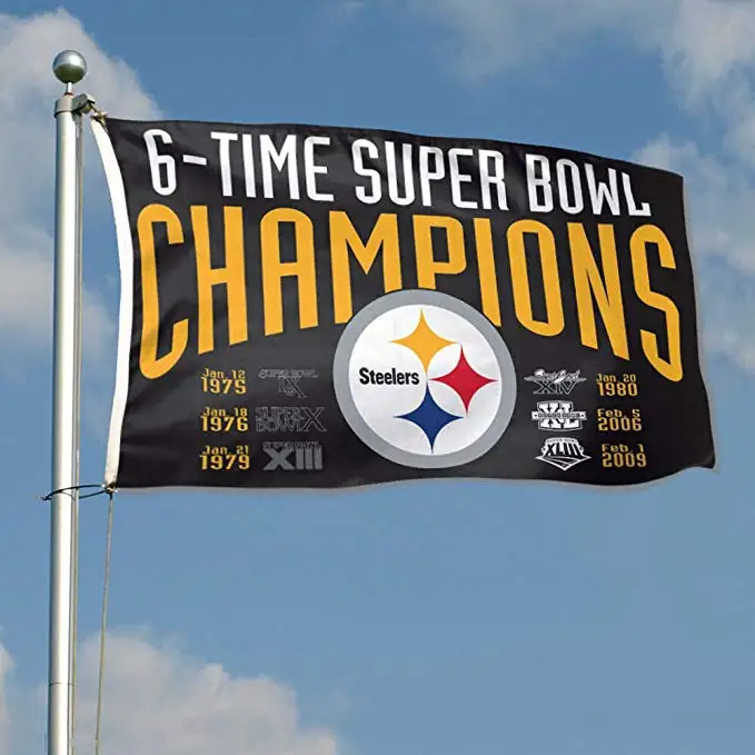 Nfl Pittsburgh Steelers 3x5 Ft Usa Flag Sports Banner Mirror Image ...