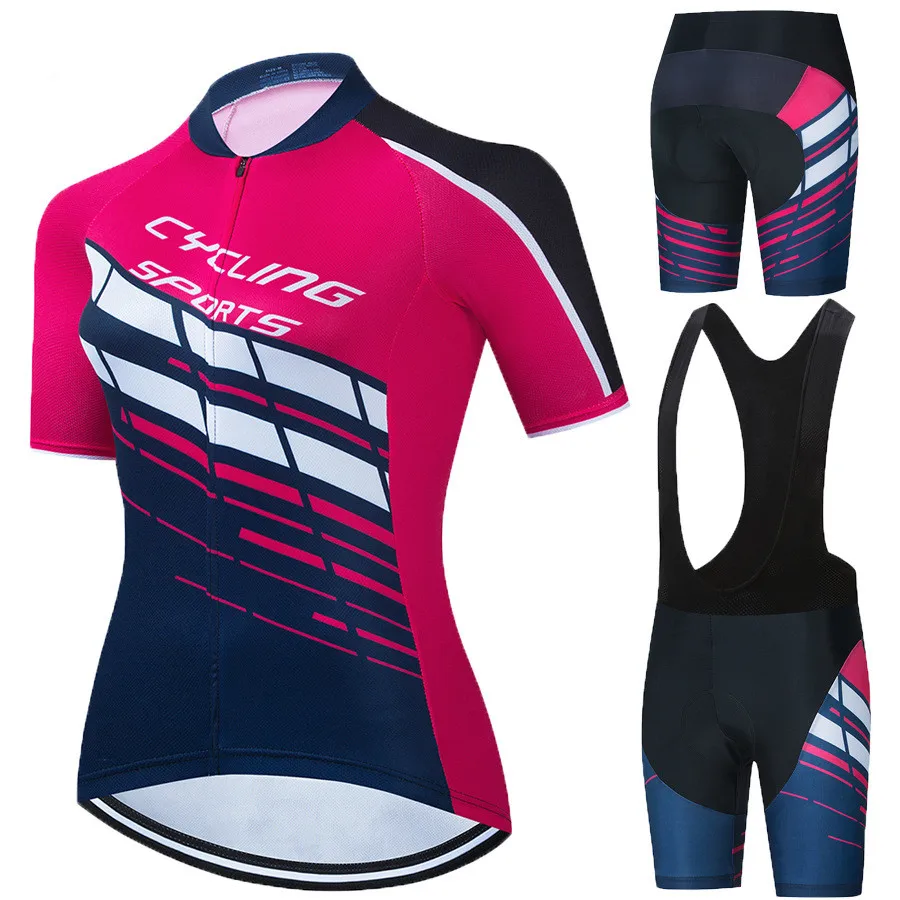 

Wholesale Women's Cycling Clothing Cycling Jersey Sets Summer Bicycle Wear MTB Downhill Short Sleeved 2021Custom Cycling Jersey, 6 color