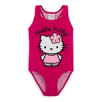 

KAVKAS Girls swimwear 2020 Brand Summer Rose Red Hello Kitty Beachwear One Piece Girl Bikini Swimming Suit
