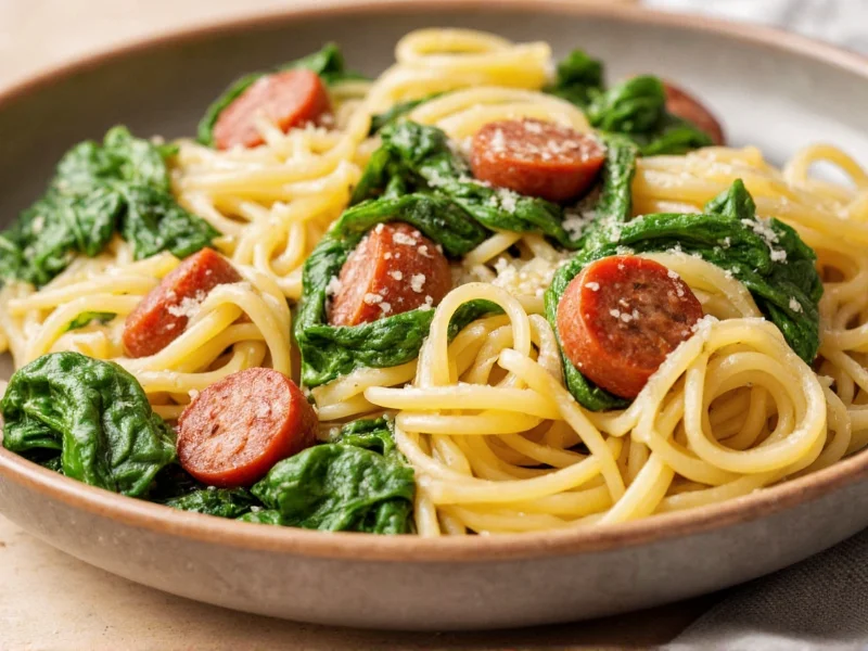 Pasta with Sausage and Spinach: Quick 30-Minute Recipe