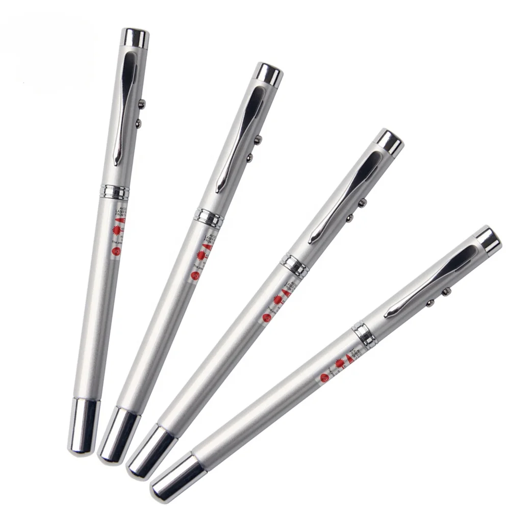 

Retractable Telescopic Antenna Teaching Pointer Light Pen Led Flashlight Ballpoint Pen With Metal Case Laser Logo