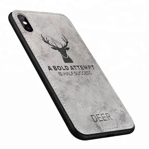 Cloth Texture Soft TPU Phone Case iPhone Max