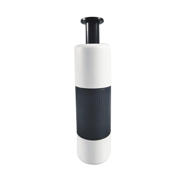 
handy capsule coffee machine with black water tank 