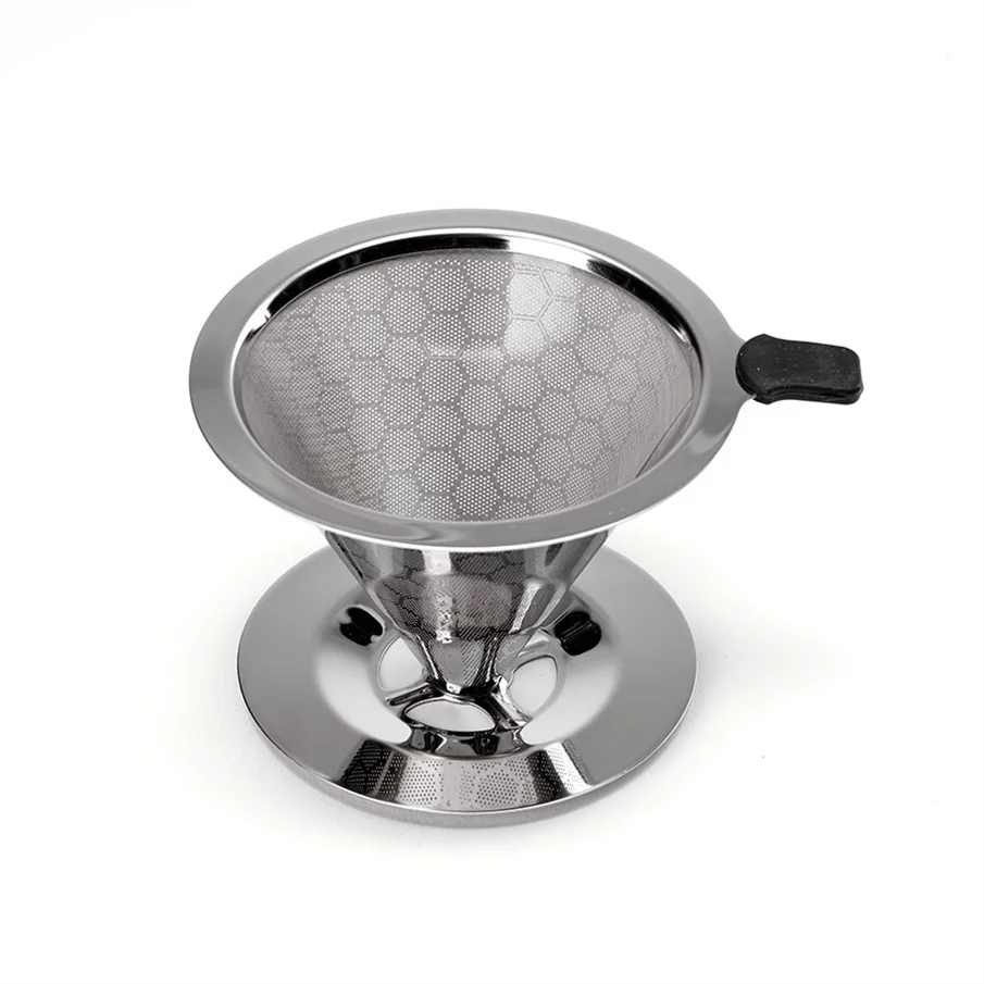 

High Quality Empty-Coffee-Filter Coffee Stand Filter Coffee Filter Camping, Stainless steel color and golden