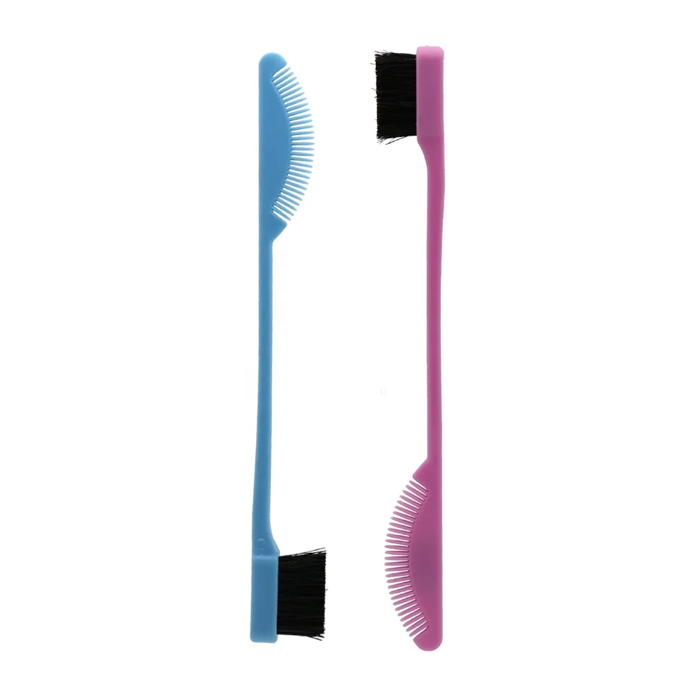 

Professional Edge Brush Quality Hair Eco Friendly Carbon Fiber Small Pink Brushes Control With Tool Pressing Comb For Edges, Customized