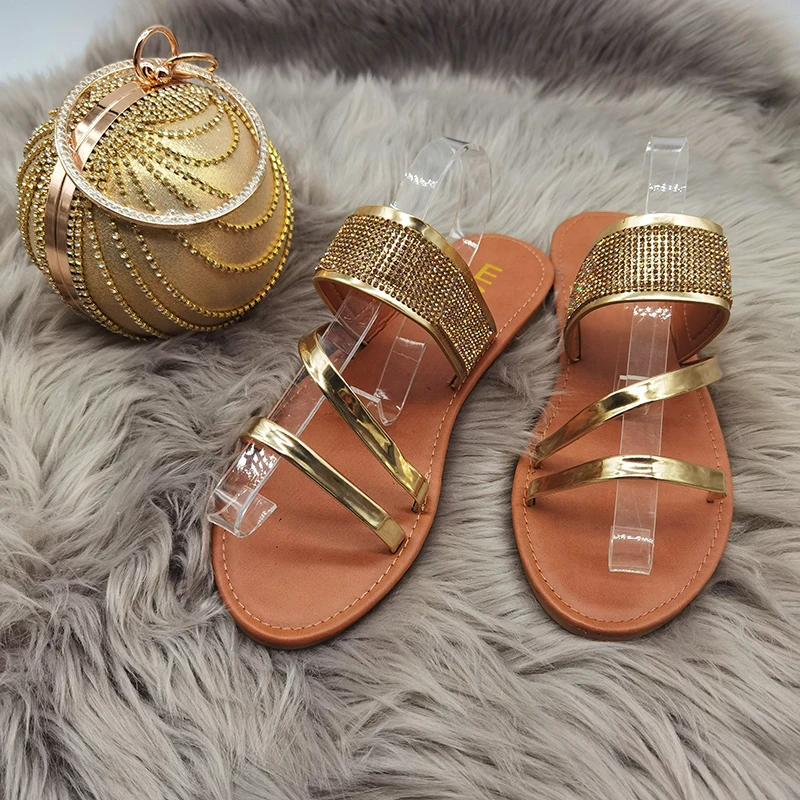 

Fashionable Beautiful Sexy slippers slides Sandals For Women studded sandals flat shoes women, As picture