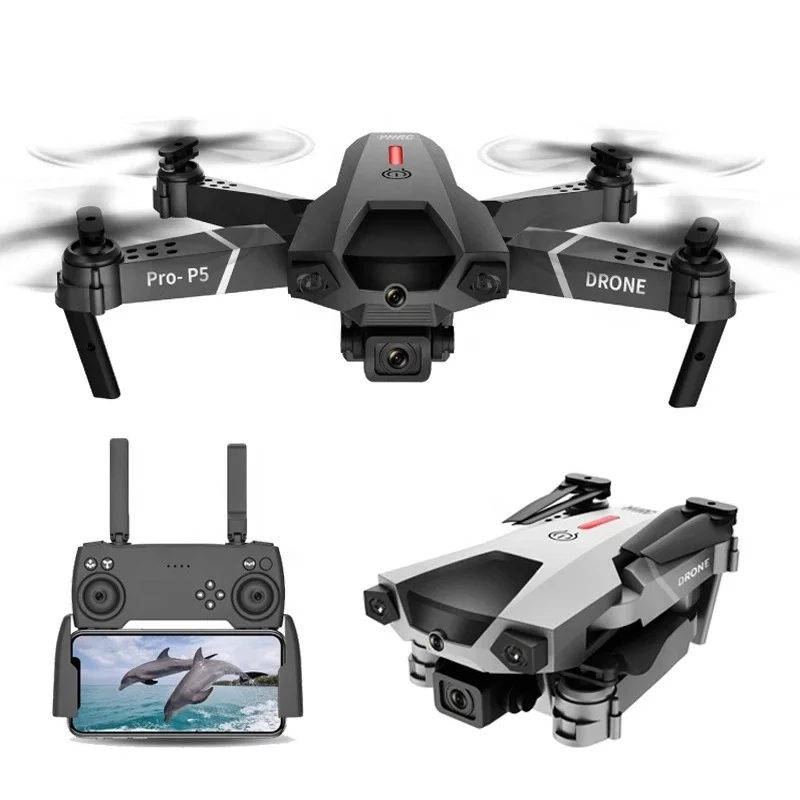 

P5drone Newest 4K Dual Camera Professional Aerial Photography Infrared Obstacle Avoidance Quadcopter Helicopter mini P5 drone