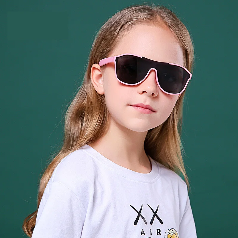 

High quality flexible soft TPE rubber frame 2021 girls boys baby sun shade glasses STOCK uv400 polarized cool kids sunglasses