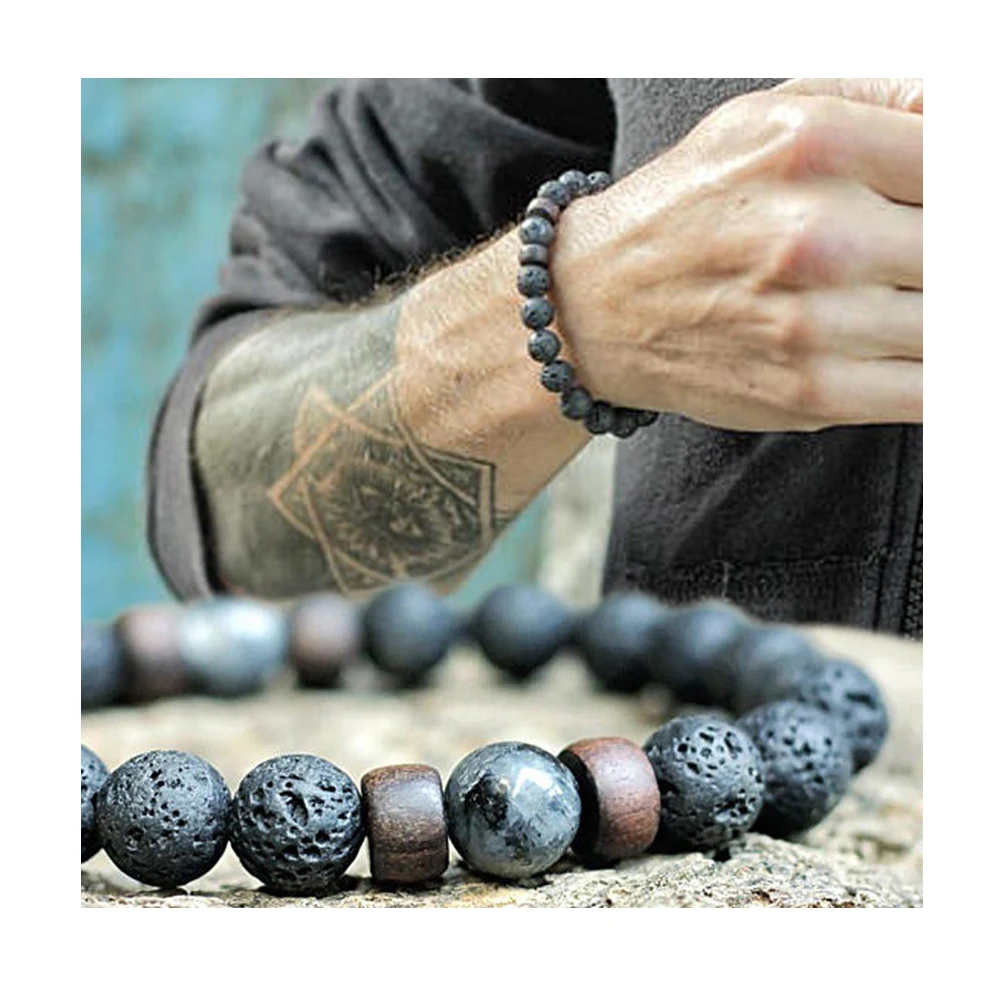 

Stylish Volcanic Stone Bead Designer Charms For Diy Bracelet