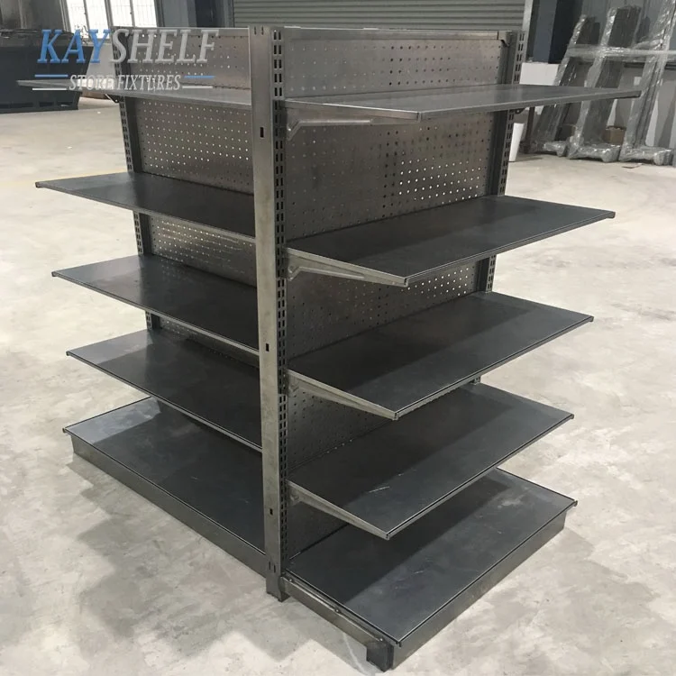 Double Sided Gondola Racking System Light Duty Shelving Retail Store ...