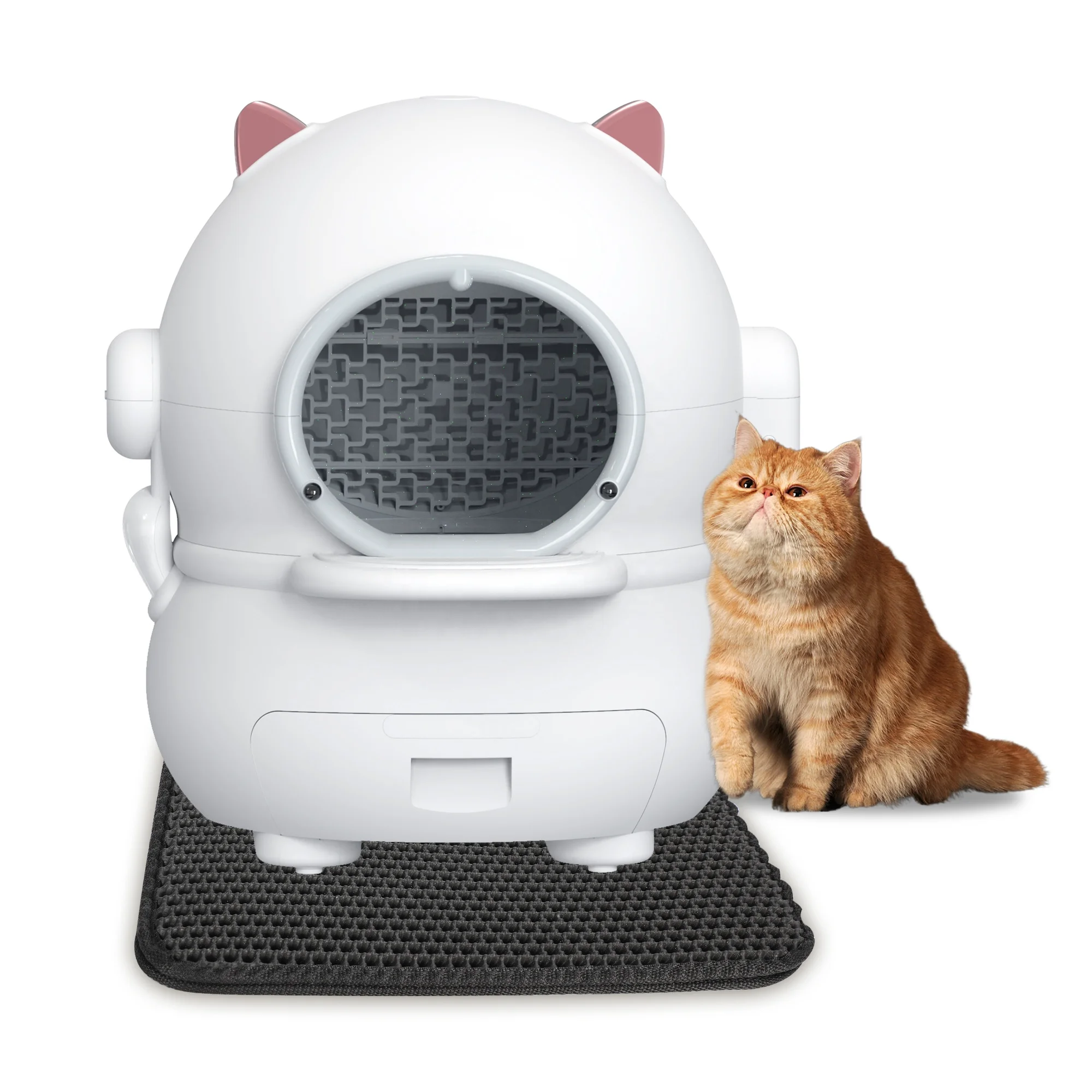

Angel Shield factory outlet multifunction cat toilet automatic high quality cat litter box self-cleaning, White