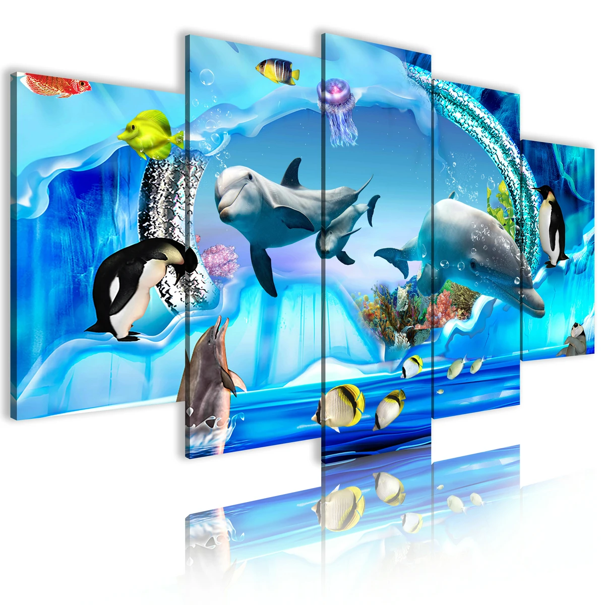 

Wall Frames Custom Print Paintings Living Room Abstract Art Painting Pop Beautiful animal Canvas Prints