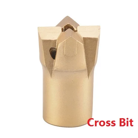
China Factory Supplier Carbide Mining Tapered Cross Bits Water Wall Thread Cross Bits Trolley Bits for Mine 