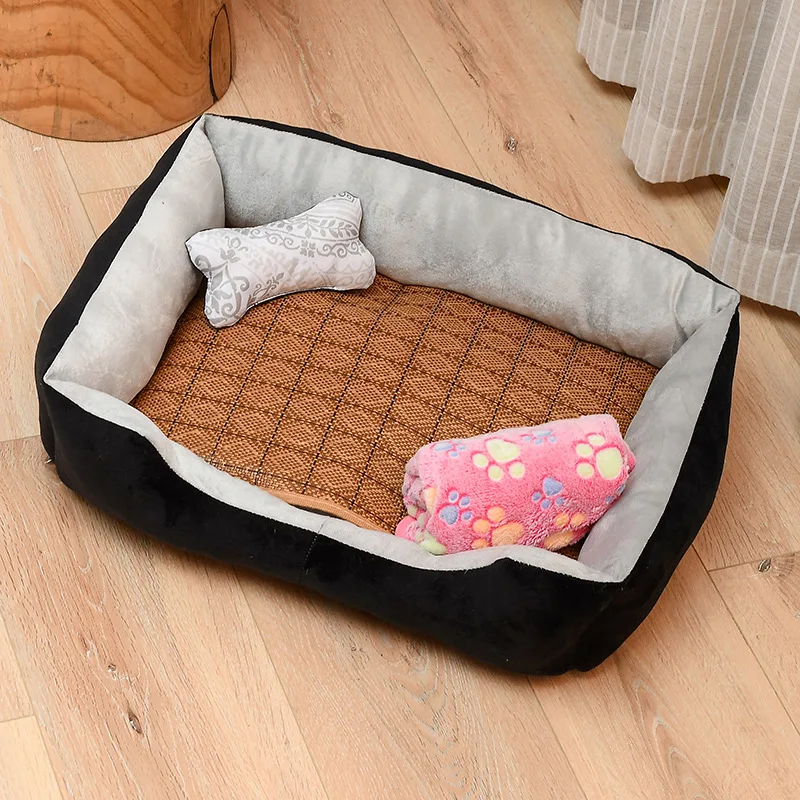

FreeExport PP Cotton Polyester Cozy Life Comfortable Pet Sofa Bed Cat Camas Para Perro Warm Soft Dog Bed Dropshipping, Blue+grey, black+grey,black+red,brown