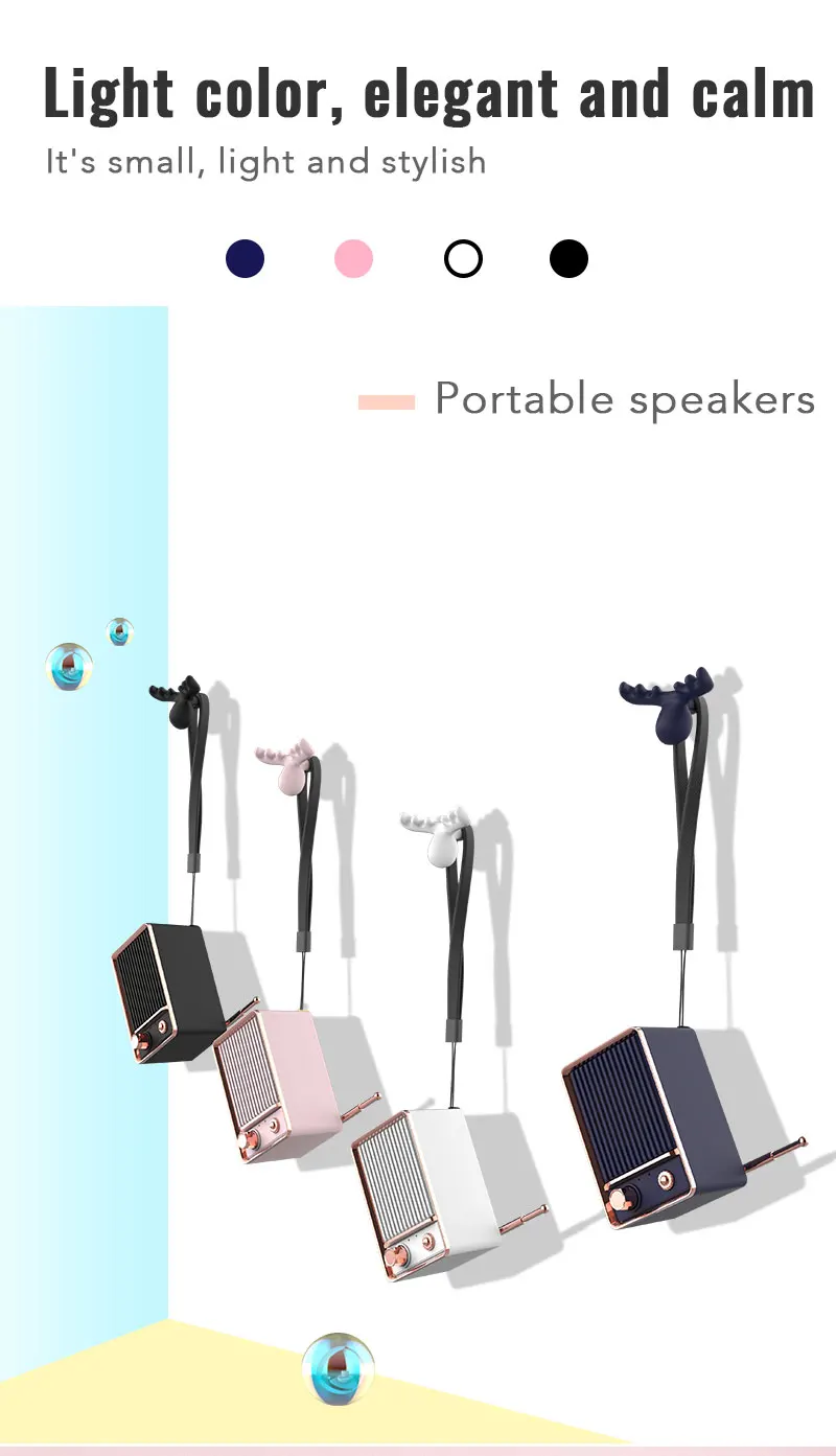 Portable mini 3D Surround Suitcase Bluetooth Radio Player Speaker vintage wireless bluetooths speaker - ANKUX.COM
