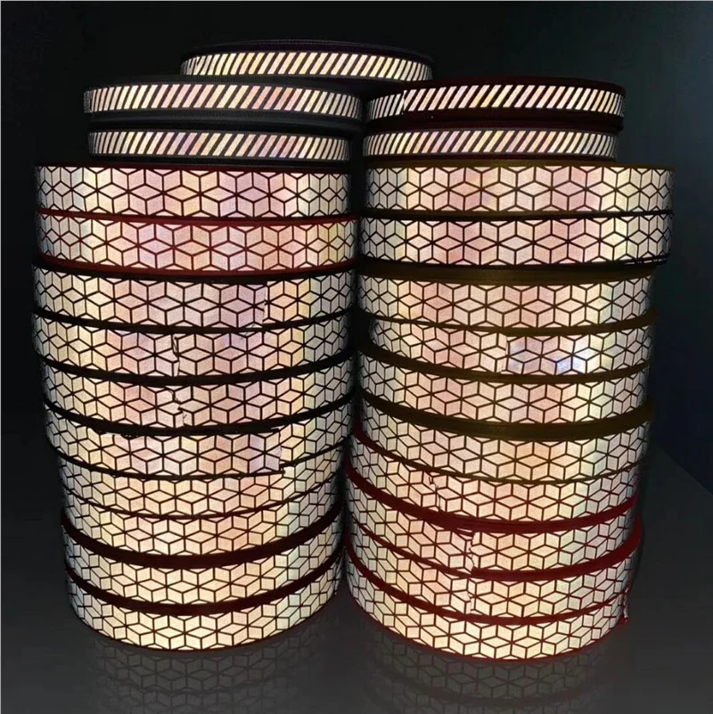 
CE EN20471 reflective safety material ribbons clear reflective tape to sew on 