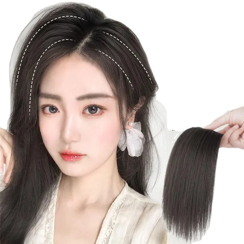 

Wig Piece Pad Root Fluffer Both Sides of Hair Piece Thickening Hair Volume Invisible Hair Extension One-piece Head Toupee, Request