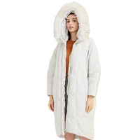 

Fashion European Style Fur Collar Ladies Bubble Hoodie Women Duck Down Jacket