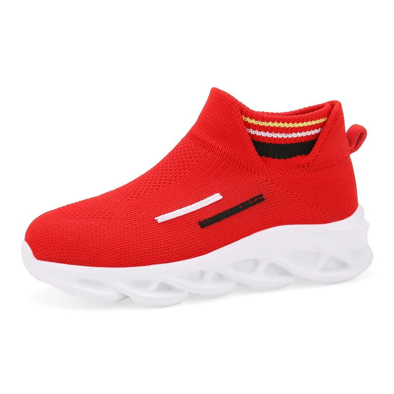 

2022 New Arrivals Fashion Custom Children Boys Casual Shoes Breathable Mesh Kids Girls Sport Shoes 2021