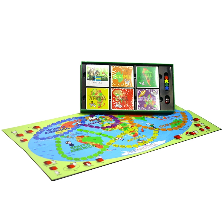 

Customized game board packaging game set children's game board, Cmyk