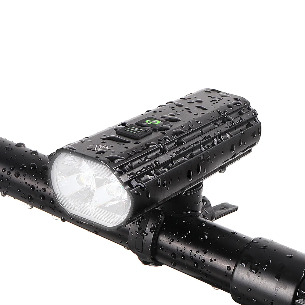 

Waterproof IPX6 Bike Light 1800 High Lumen USB Rechargeable LED Bicycle Lights With Five LED Modes