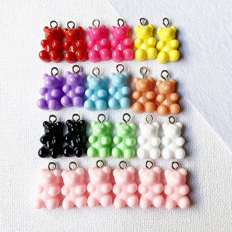 

JUHU bearing accessories Fashion colorful Acrylic Beads For Women Jewelry Diy Handmade necklaces Accessories