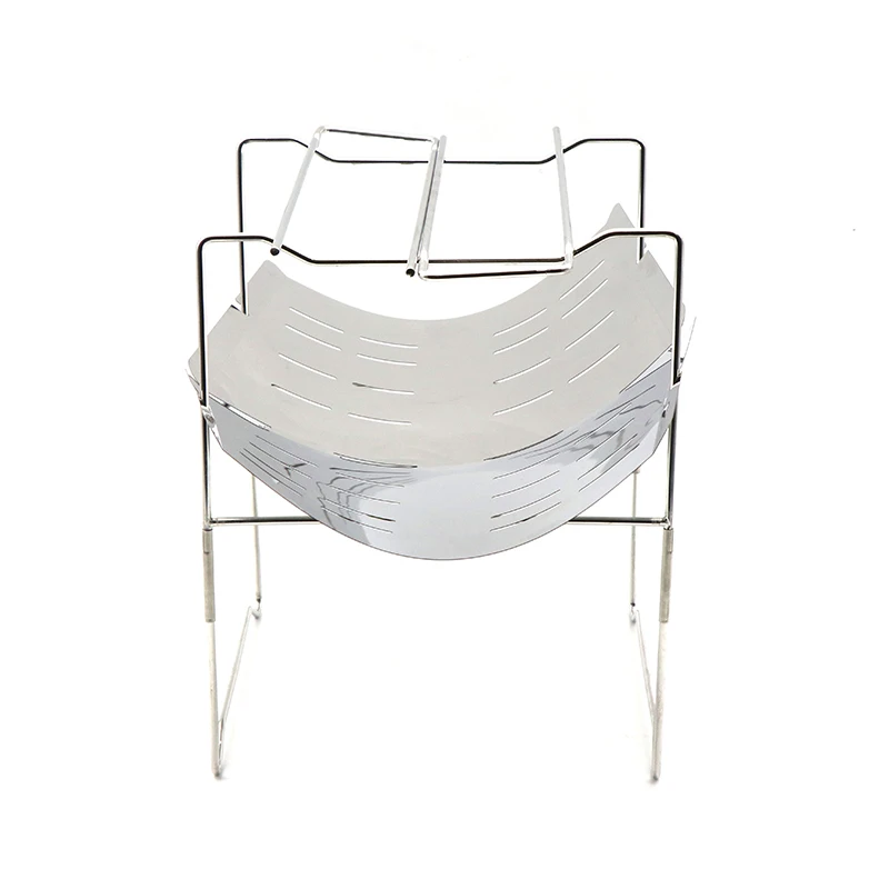 

Outdoor Picnic Burning Stove Folding Barbecue Grill Stainless Steel Portable BBQ Stove Camping Grill Stove, Blalck