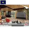 XYScreen 100 inch 4K/3D/UHD ALR Tab Tensioned Motorized Floor Rising Projector Screen with Wireless 12V Trigger Port & Control