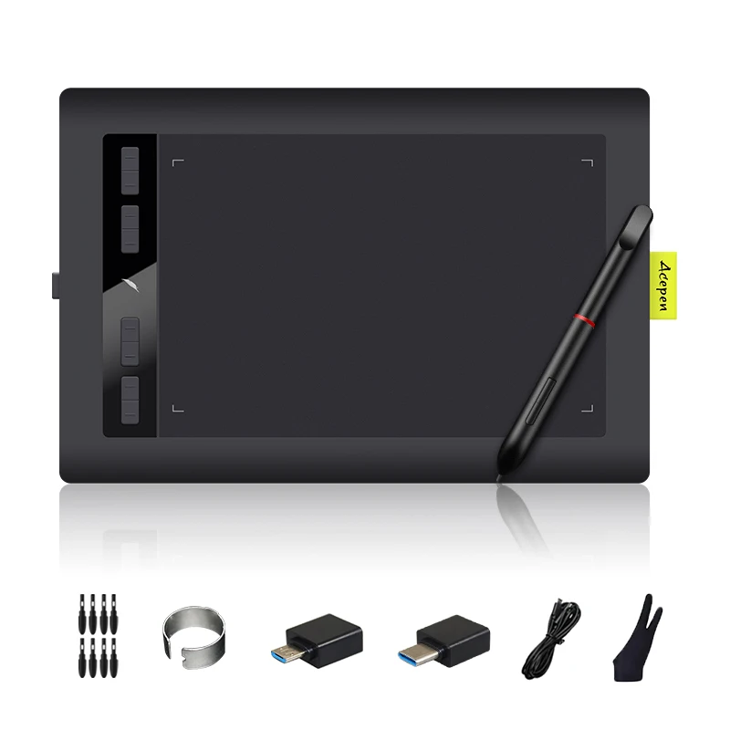

digital drawing board with support mobile phone battery-free stylus graphic drawing usb tablet for e learning