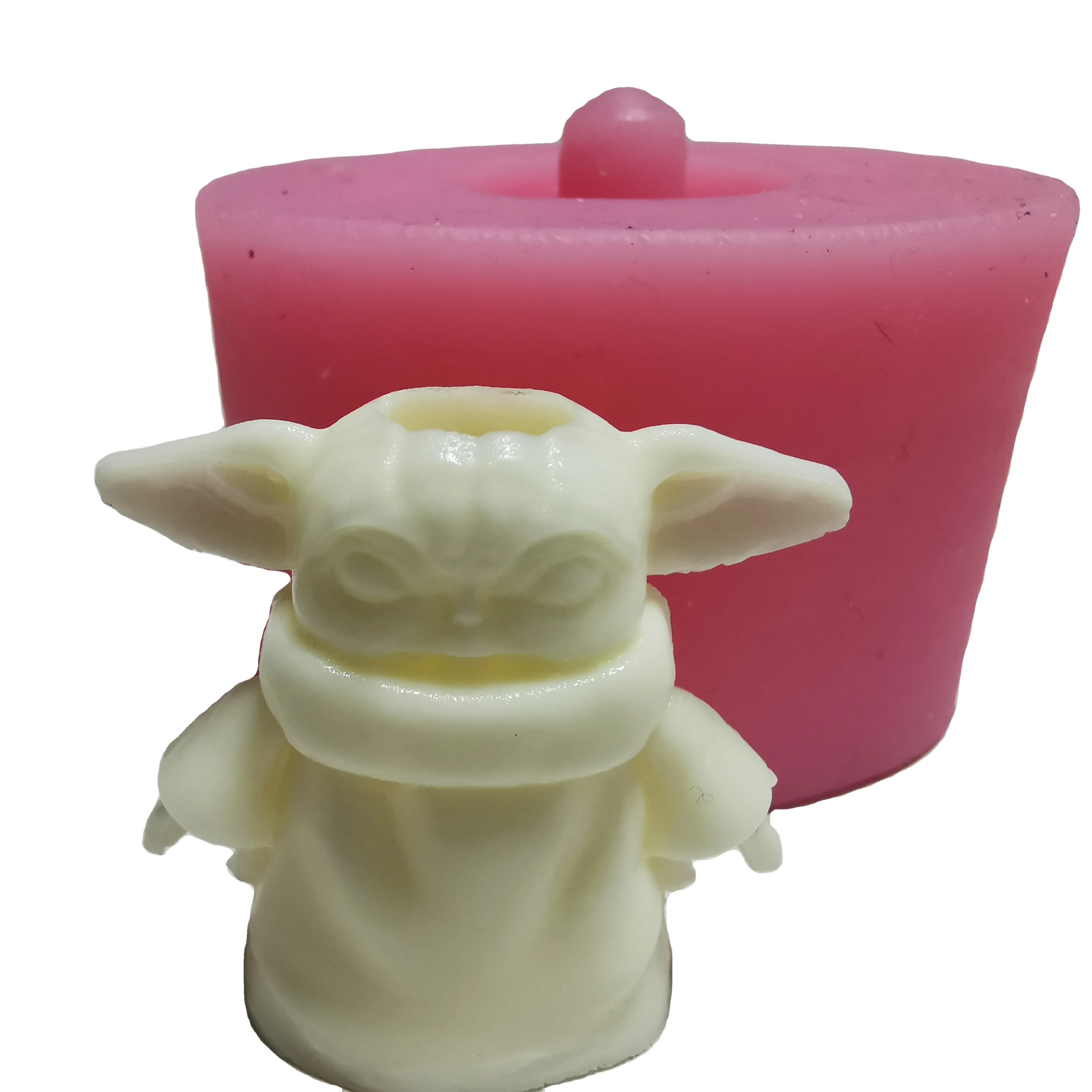 

yoda body shape silicone straw topper mold mesin molding for straw