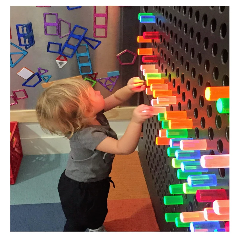 

science exhibits litgh up lite brite illuminate light wall toy museum