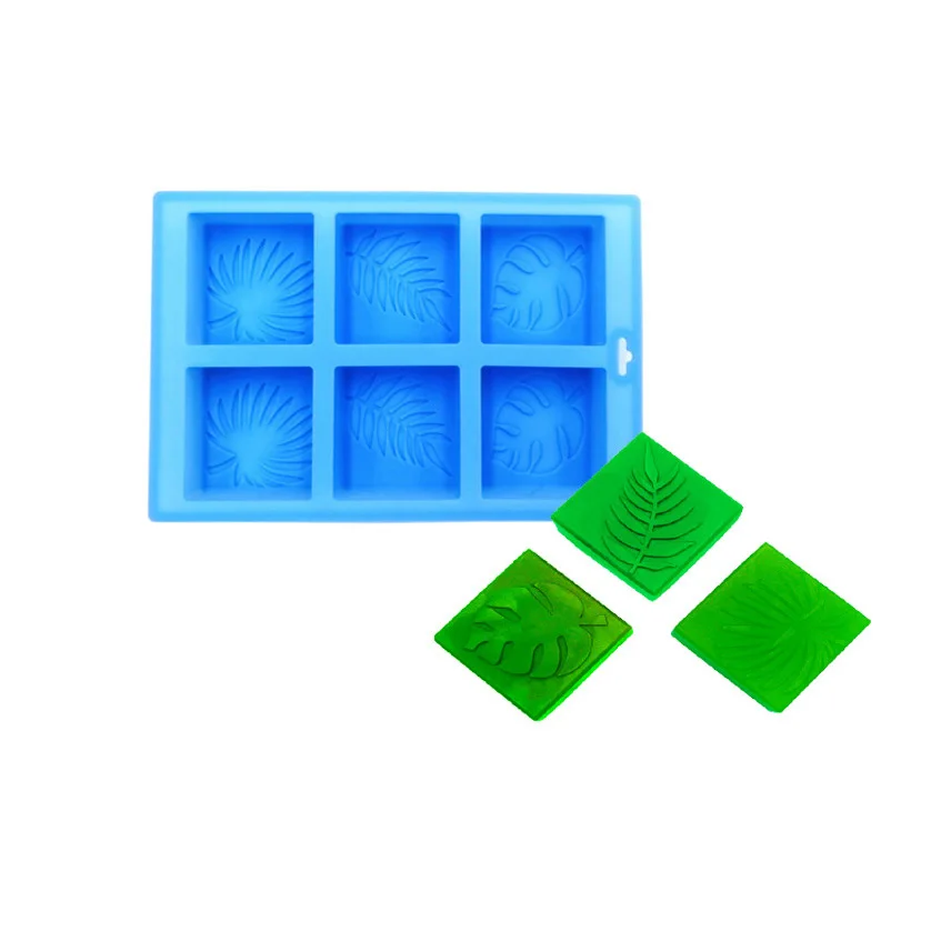 

High Quality Leaf Shaped Silicone Soap Mold Soap Making Molds, Blue