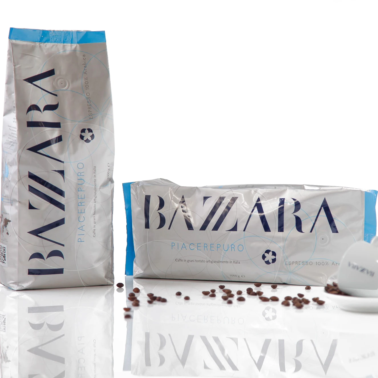 
Bazzara Espresso Piacerepuro Light To Medium Roast Coffee Beans 