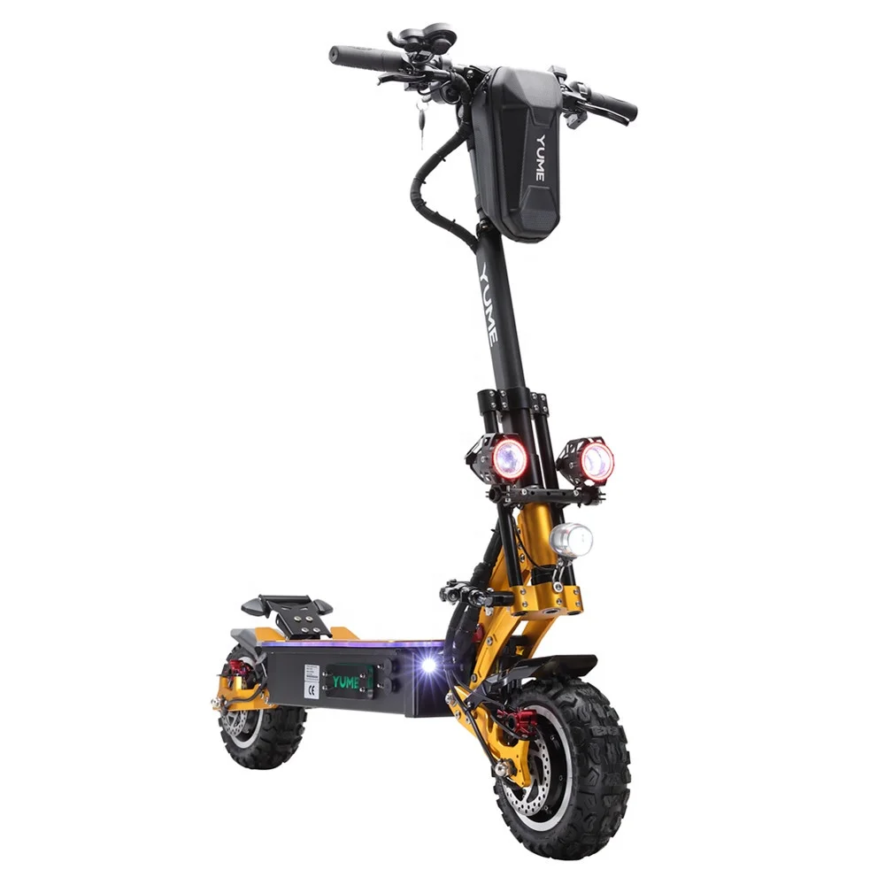 

[US EU Warehouse] YUME X11 6000w Fast Safety Electric Scooter 5000w 60V 80km/h 50mph dual motor with 11inch fat wheel fot adult