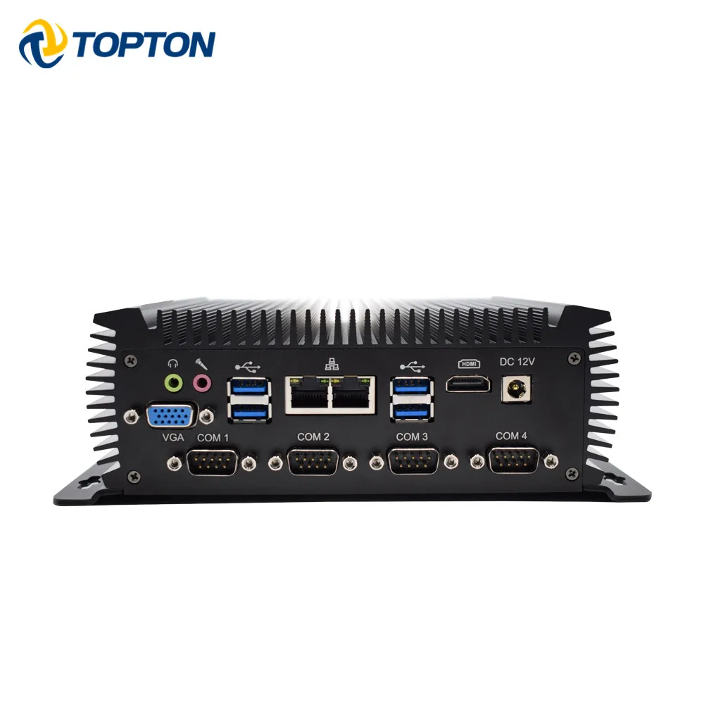 

Topton Industrial Fanless Cheap Mini PC Intel Core i7 4500U Win10 Desktop Barebone System 2 COM 8*USB VGA+HD Portable Computer