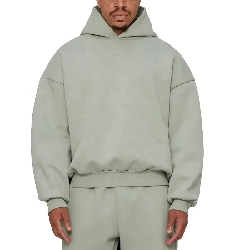 Cotton Oversized Cropped Hoodie