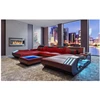 Factory wholesale fabric U shaped sectional sofa, modern European style washable living room sofa set
