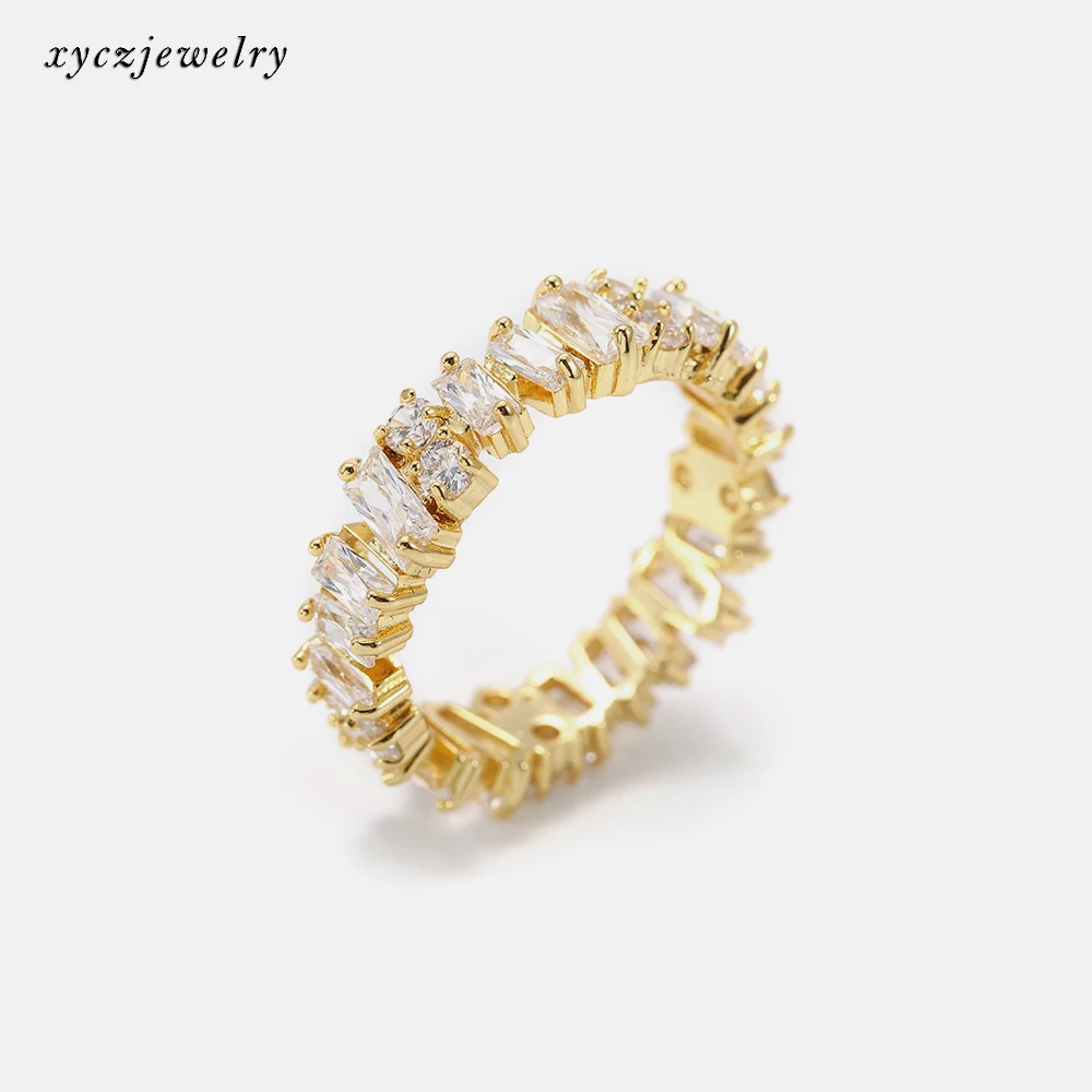 

Latest jewelry 18K gold plated luxury cz ring, Picture