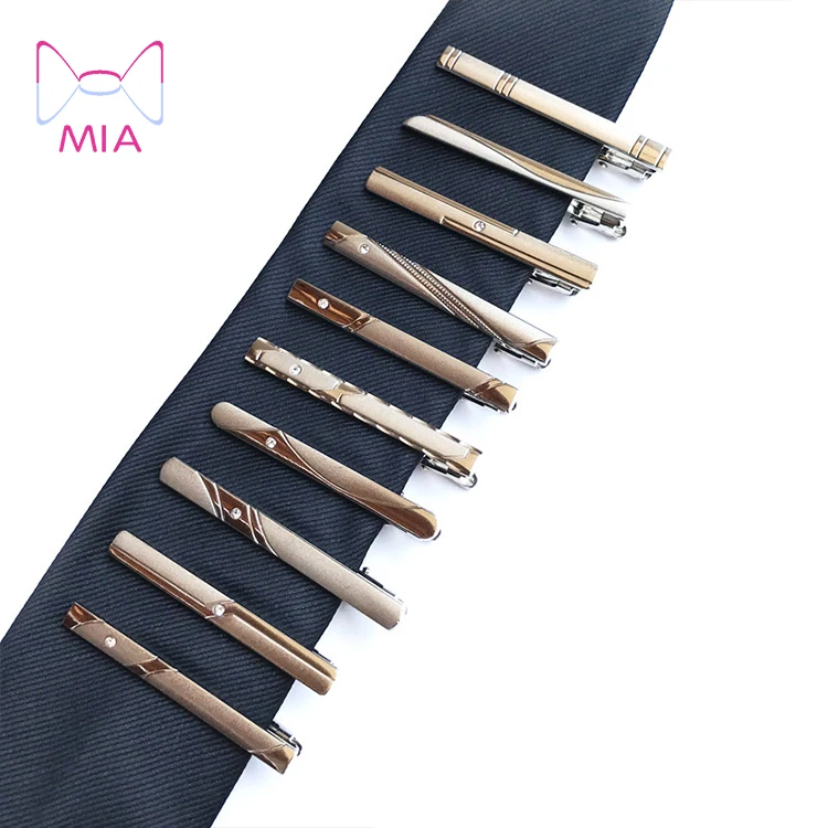 

New Simple Fashion Style Tie Clip for Men Metal Silver Gold Tone Simple Bar Clasp Practical Necktie Clasp Tie Pin for Mens Gift, Picture shows