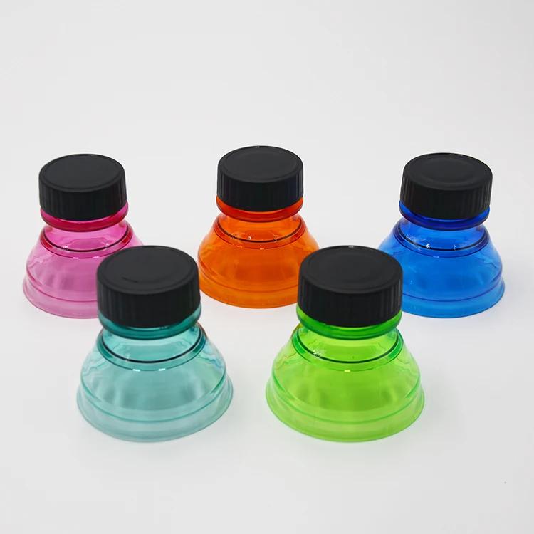 Assorted Colors Beautyolove 6Pcs Soda Saver Pop Beer Beverage Can Cap Flip Bottle Top Lid Protector Snap On Re-closable Can Lid 
