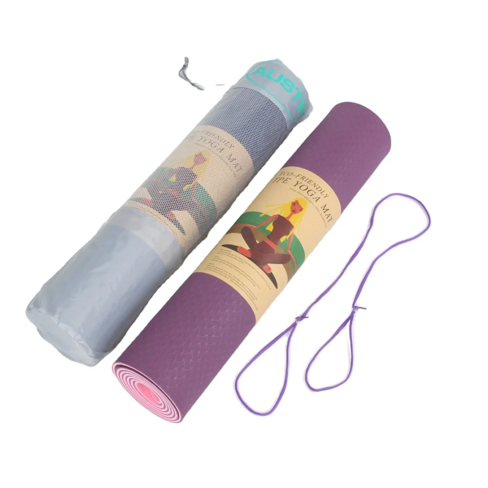 

Hot sale high quality new design eco-friendly custom TPE yoga mat, Customized